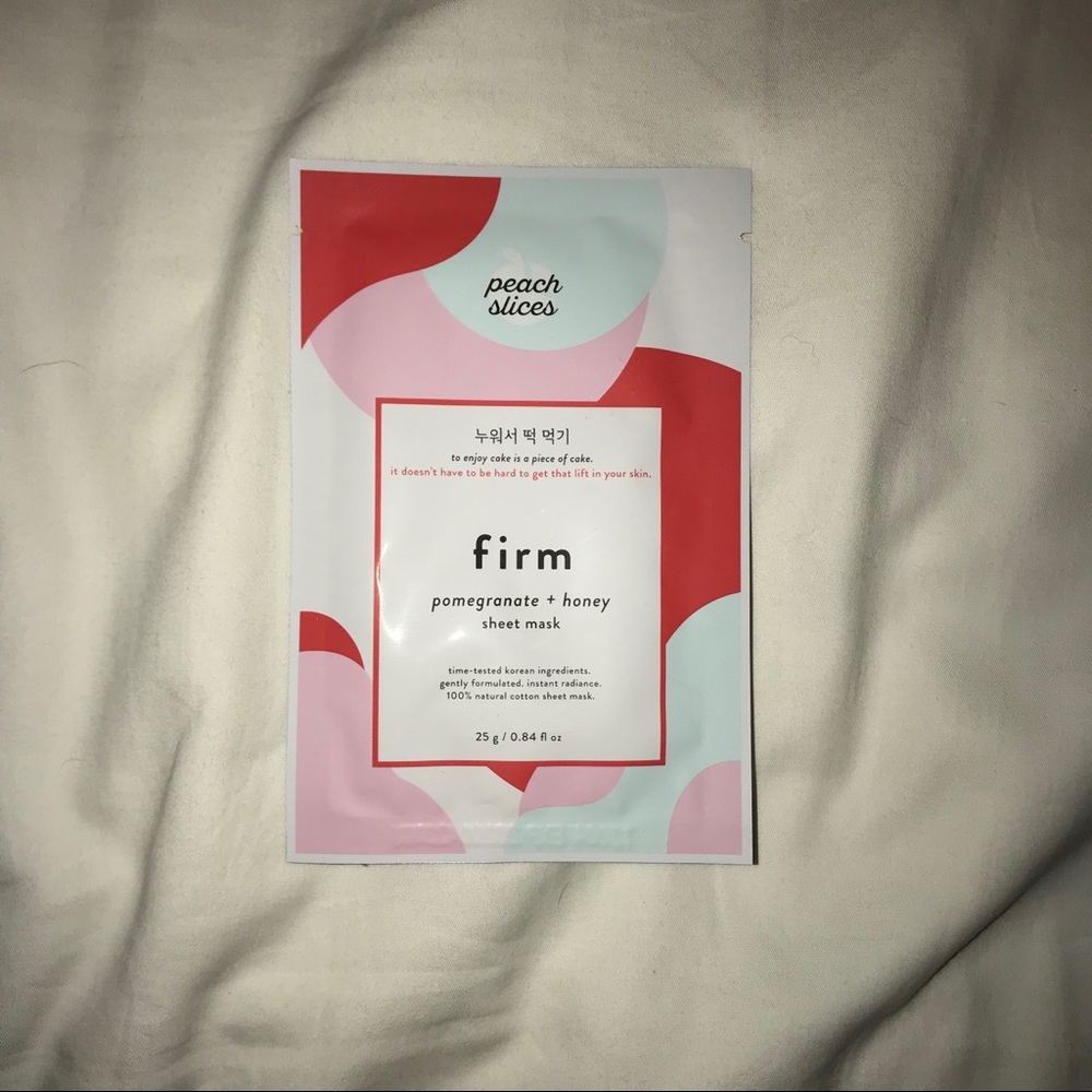peach and lily firm mask